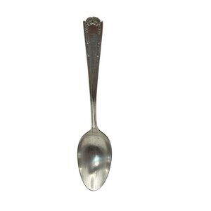 Wallace Silver Plated Spoon Floral Handle Design Antique 1835 R 6 Inches Long